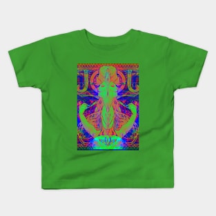 Alphonse Mucha Remixed 02 Kids T-Shirt